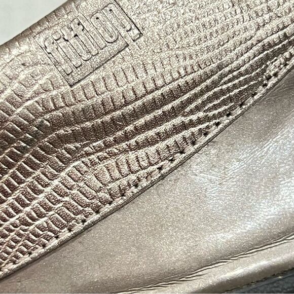 FitFlop Rumba Cha Cha Beaded Fringed Metallic Sandals Size 10 - Picture 14 of 16